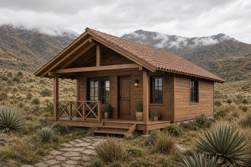 Cabaña Dos Aguas Clásica